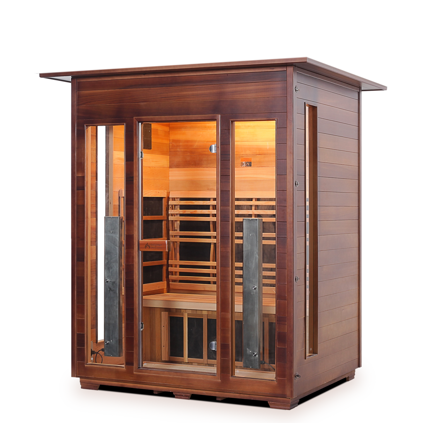 Enlighten Rustic 3 - 3 Person Infrared Indoor Sauna Full Spectrum