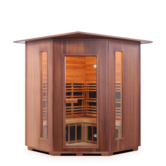 Enlighten Rustic C - 4 Person Full Spectrum Indoor Infrared Sauna