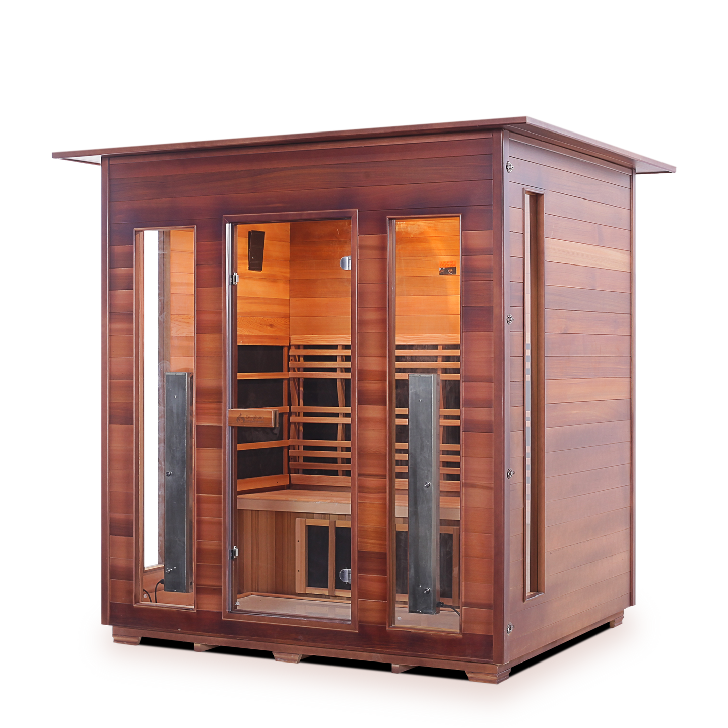 Enlighten Rustic 4 - 4 Person Infrared Indoor Sauna Full Spectrum