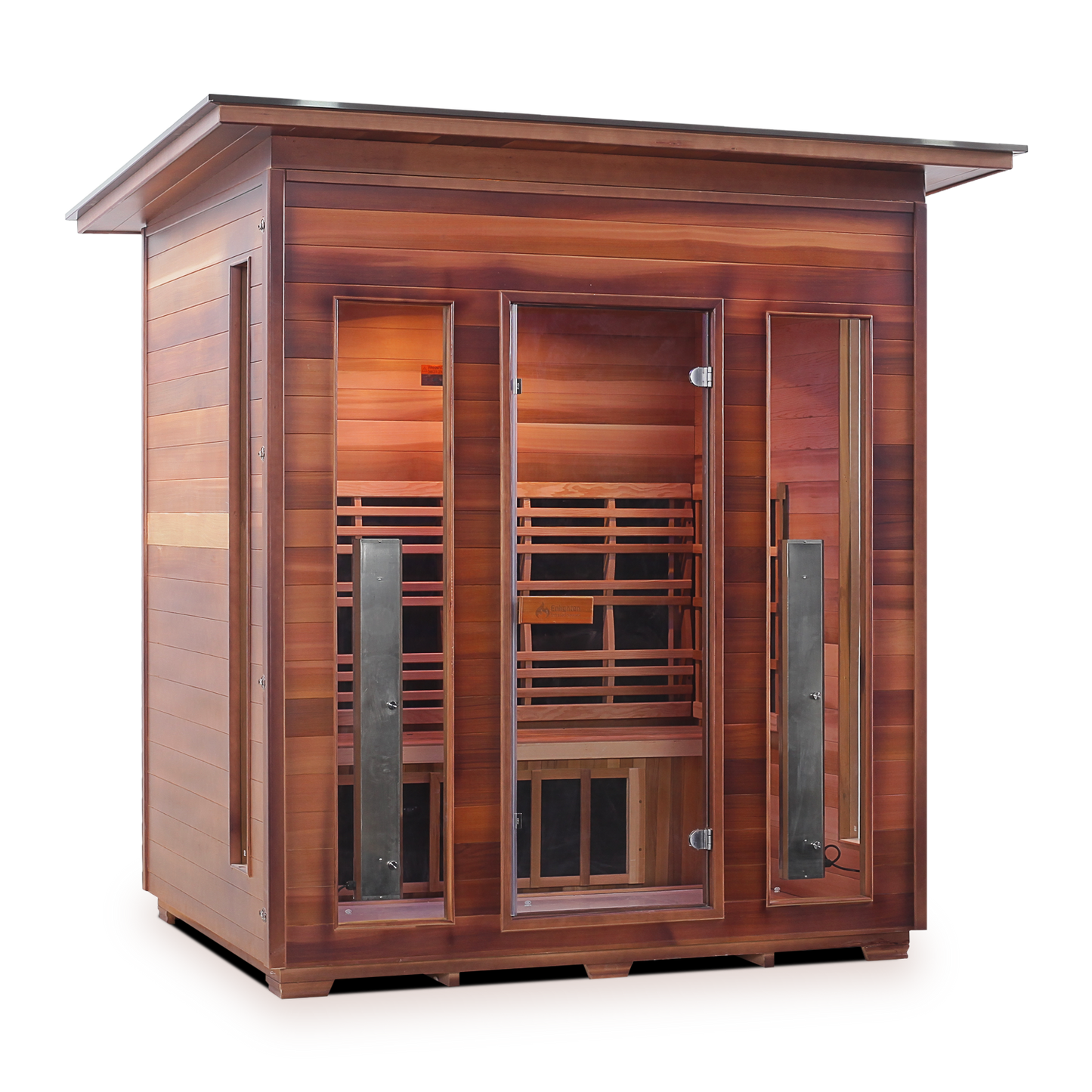 Enlighten Diamond 4 - 4 Persons Outdoor Infrared/Traditional Sauna