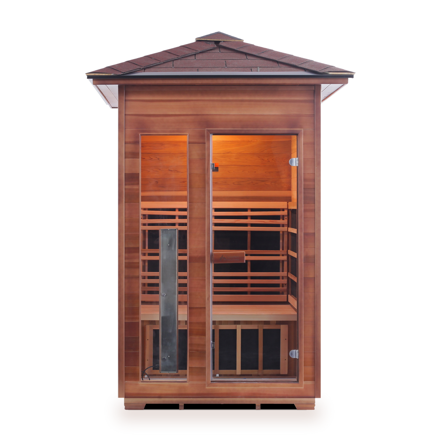 Enlighten Rustic 2 - 2 Person Infrared Outdoor Sauna Full Spectrum
