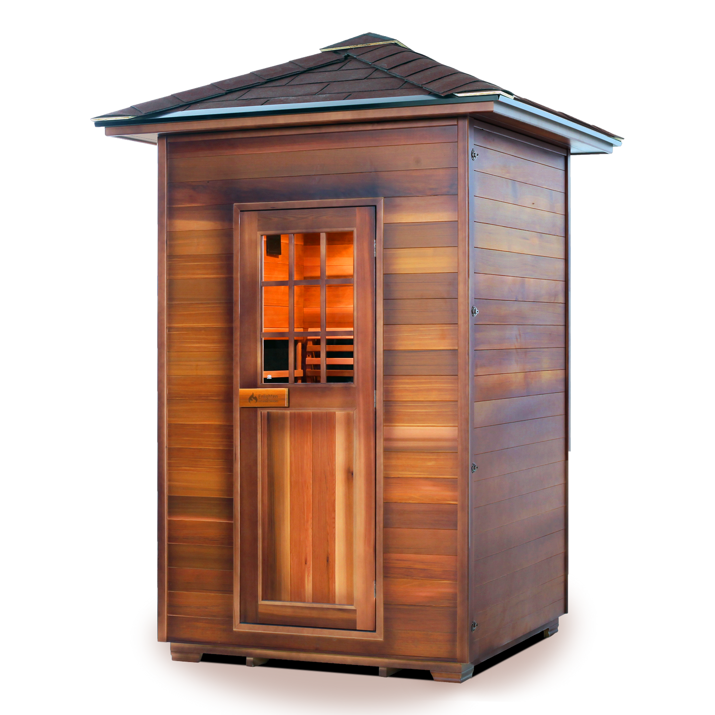 Enlighten Sierra 2 - 2 Person Infrared Outdoor Sauna Full Spectrum