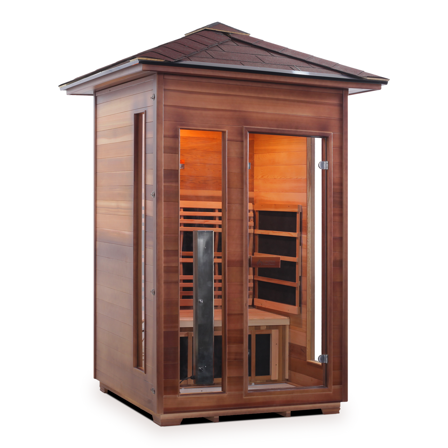 Enlighten Rustic 2 - 2 Person Infrared Outdoor Sauna Full Spectrum