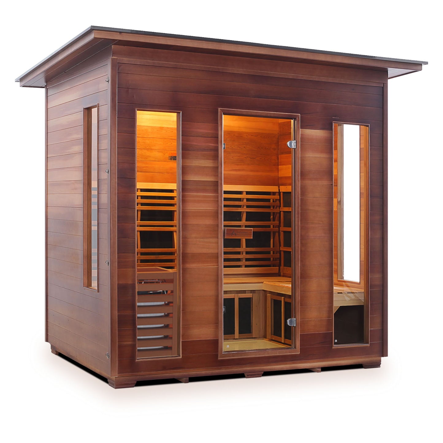 Enlighten Diamond 5 - 5 Persons Outdoor Infrared/Traditional Sauna