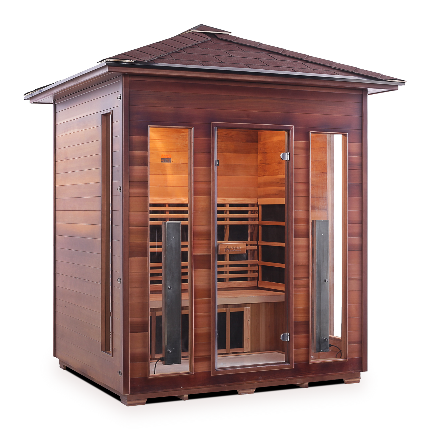 Enlighten Diamond 4 - 4 Persons Outdoor Infrared/Traditional Sauna