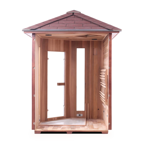 Enlighten Rustic C - 4 Person Full Spectrum Outdoor Infrared Sauna