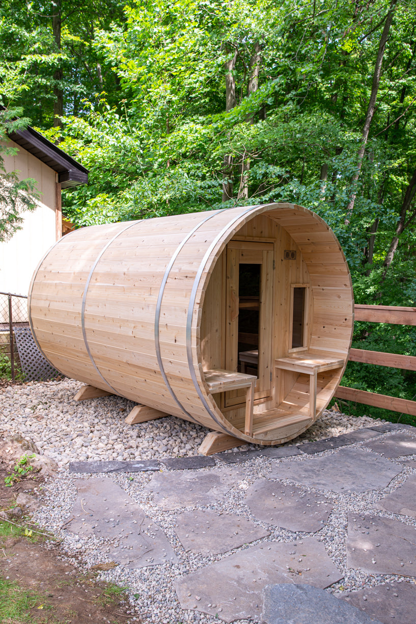 Dundalk Leisurecraft Canadian Timber Tranquility Barrel Sauna CTC2345W