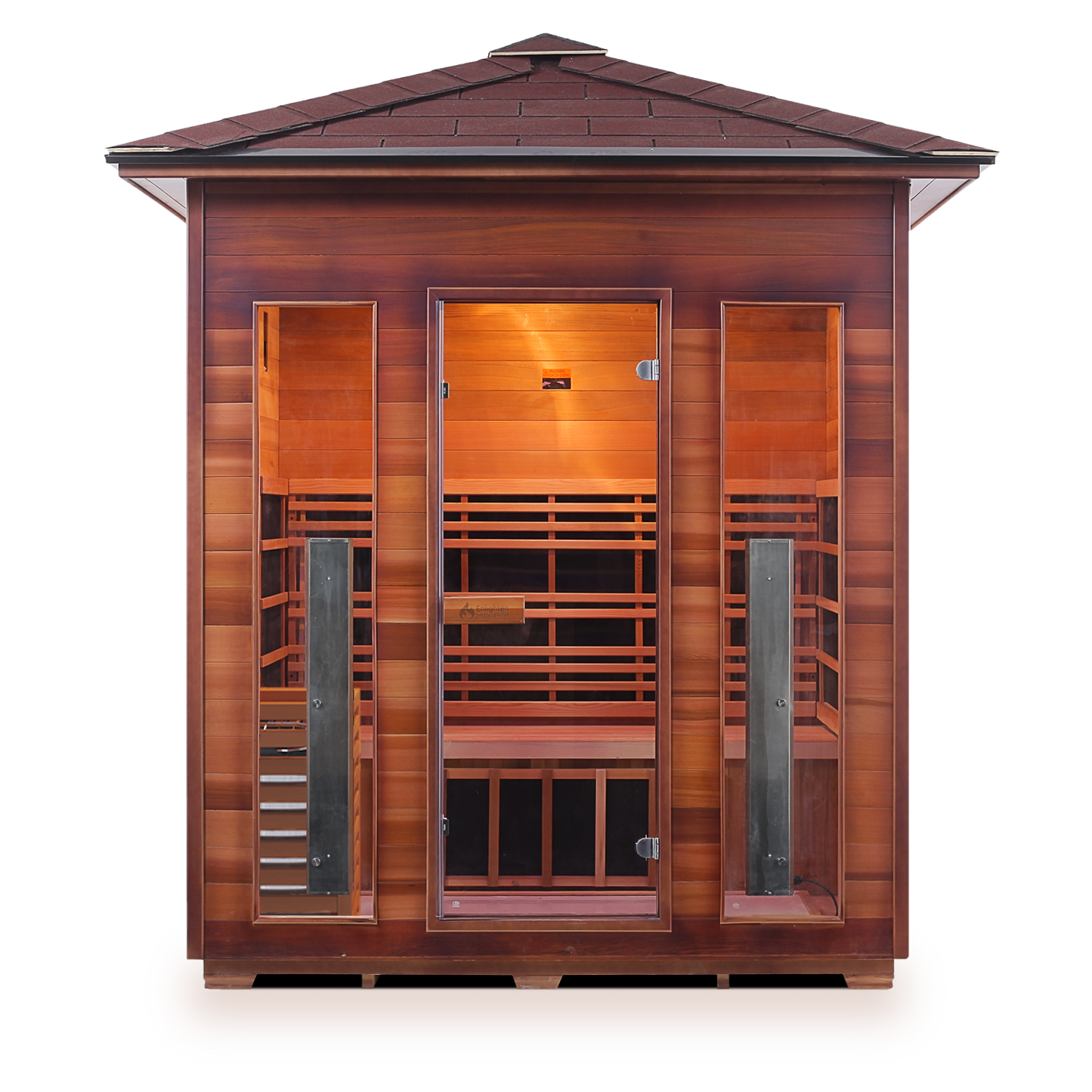 Enlighten Diamond 4 - 4 Persons Outdoor Infrared/Traditional Sauna