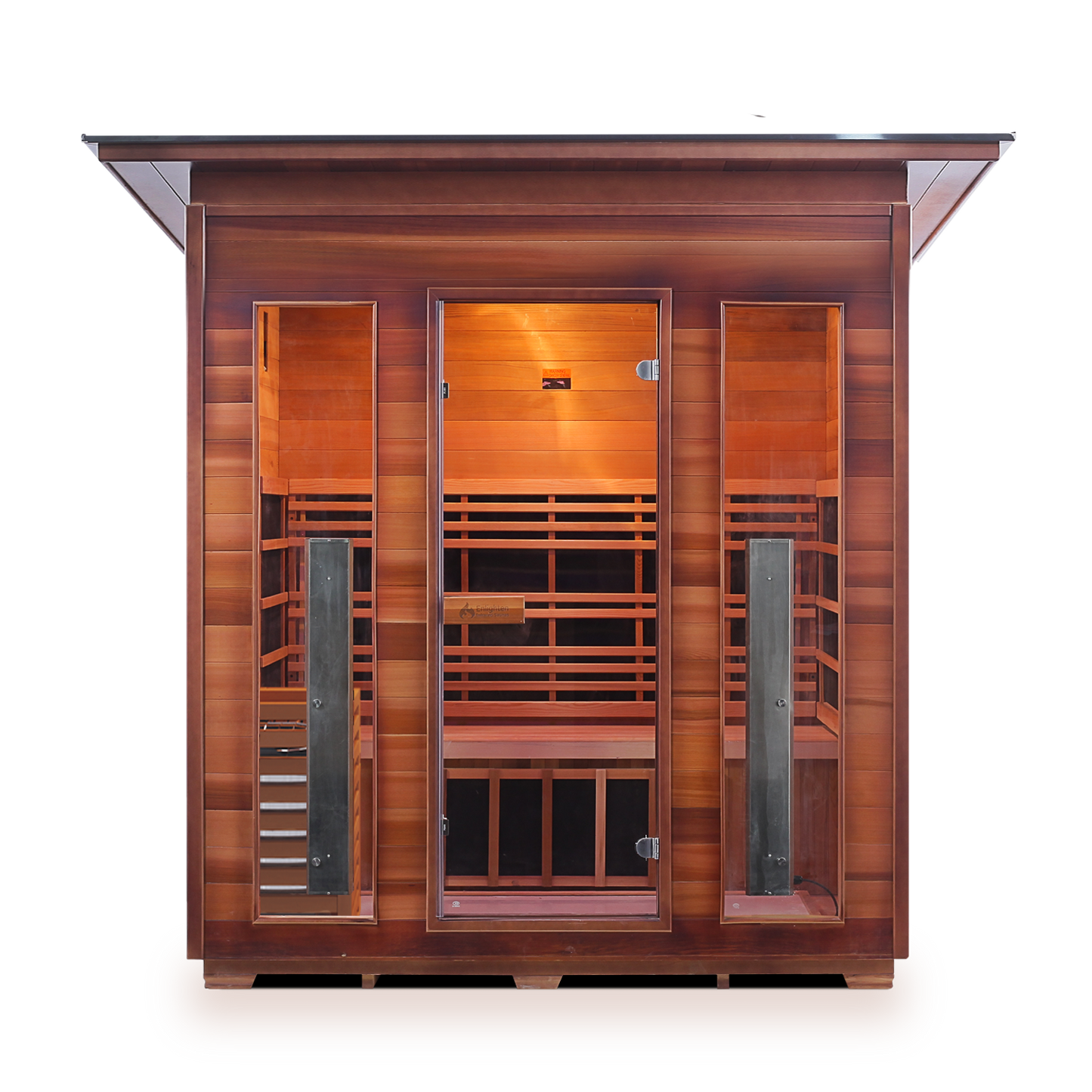 Enlighten Diamond 4 - 4 Persons Outdoor Infrared/Traditional Sauna
