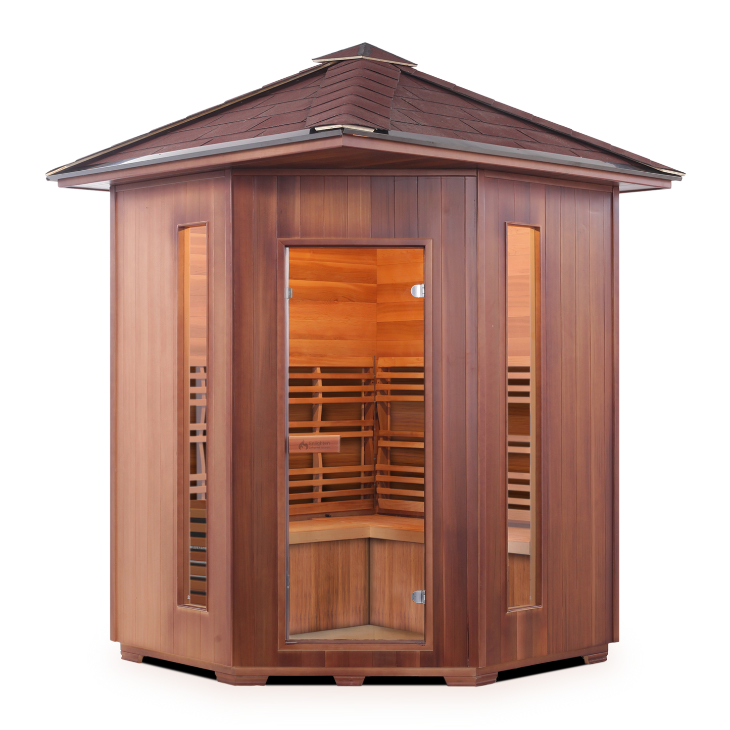 Enlighten SunRise C - 4 Person Outdoor Dry Traditional Sauna