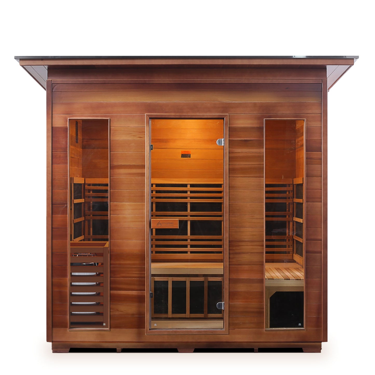 Enlighten Diamond 5 - 5 Persons Outdoor Infrared/Traditional Sauna
