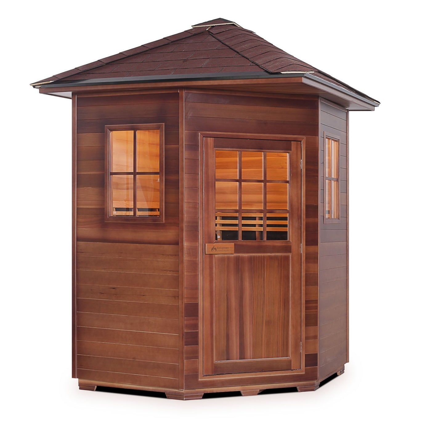 Enlighten Sapphire C - 4 Person Outdoor Infrared/Traditional Sauna