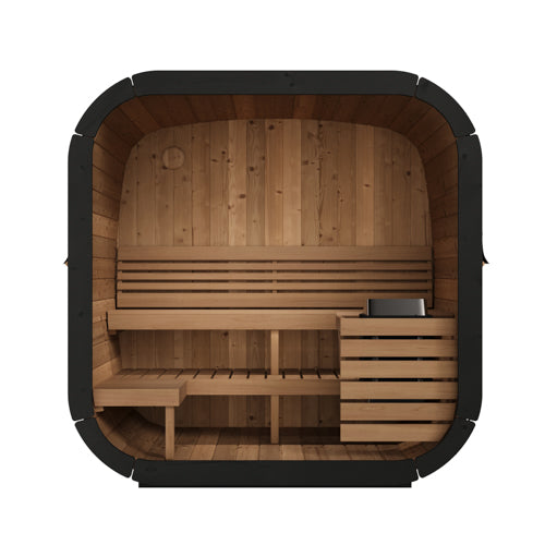 SaunaLife CUBE 4-Person Traditional Outdoor Sauna Model CL5G