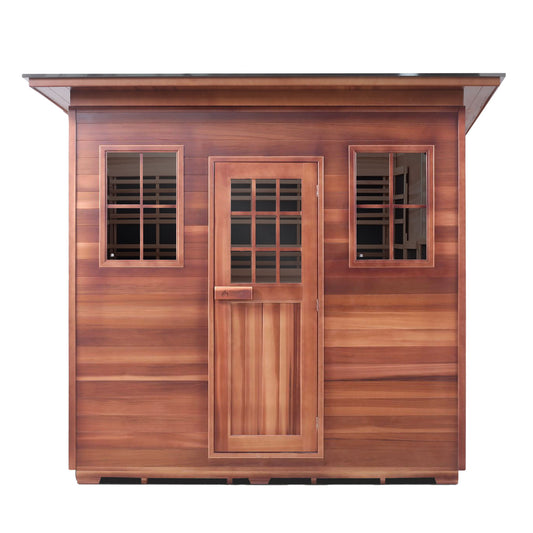 Enlighten Sierra 8 - 8 Person Infrared Outdoor Sauna Full Spectrum
