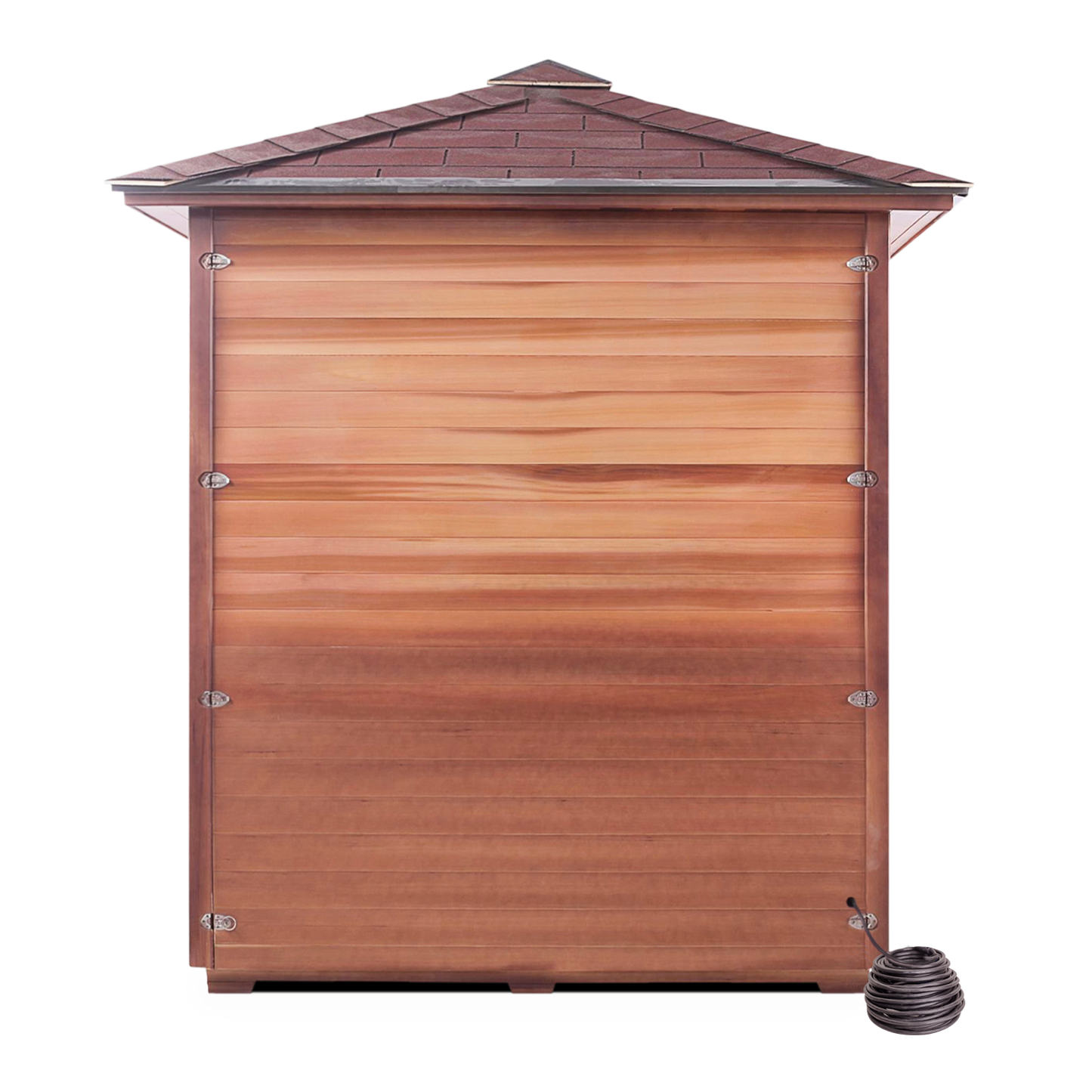 Enlighten Rustic 4 - 4 Person Infrared Outdoor Sauna Full Spectrum