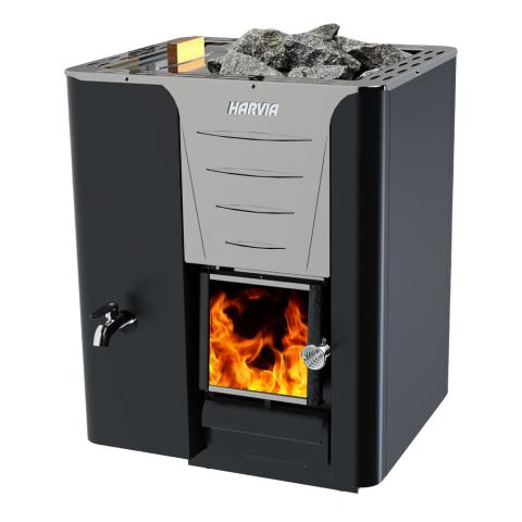 Harvia Pro 20 LS Pro Series LS 24.1kW Sauna Wood Stove with Water Tank