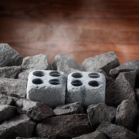 Hukka Höyrykivet Steam Stones for Sauna Heater 2 Pcs