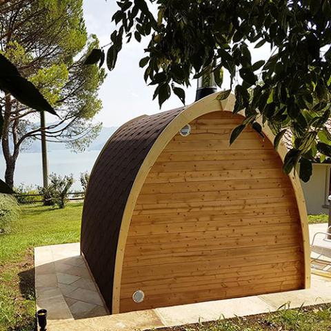 SaunaLife Model G3, 4-Person Outdoor Sauna Kit