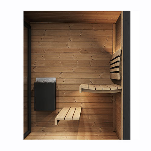 SaunaLife 4 Person Outdoor Sauna Kit GL4