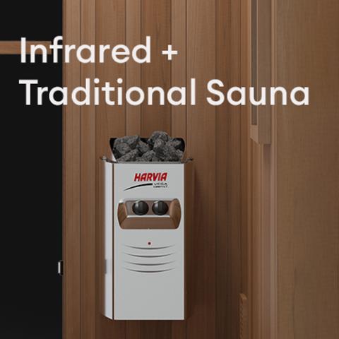 Finnmark FD-4 Trinity, 2-Person Infrared & Steam Hybrid Sauna Combo