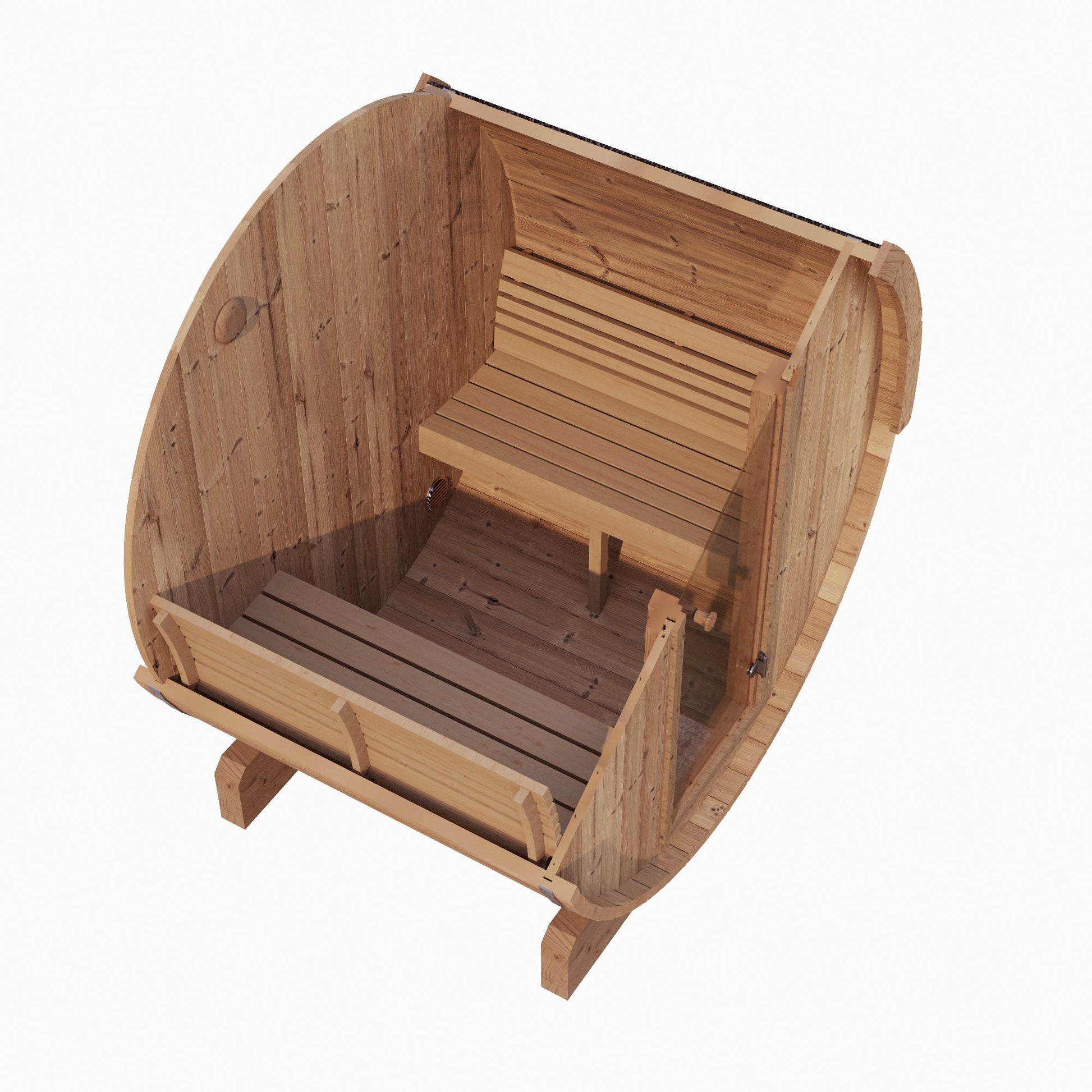 E6 Barrel Sauna Section View