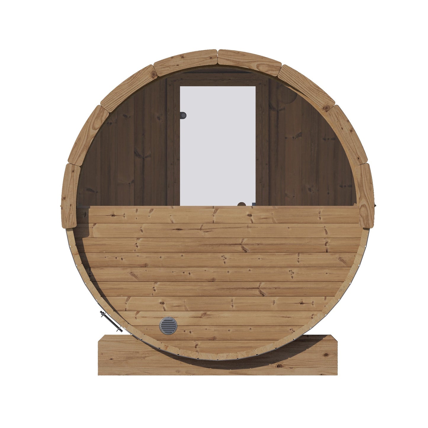 E8W Barrel Sauna Rear View