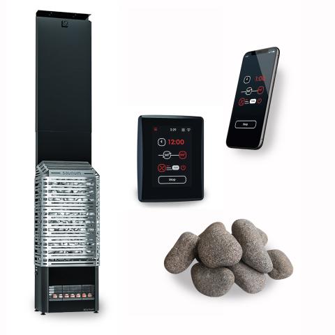 Saunum AIR 10 WiFi Sauna Heater Package Air Series 9.6kW Sauna Heater Package