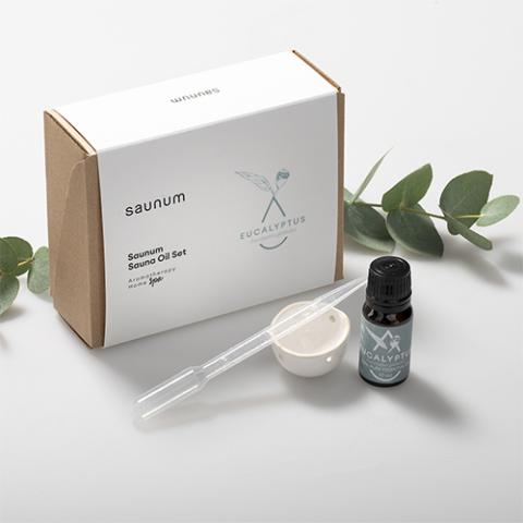 Saunum Aroma Oil Set Eucalyptus Aroma Oil with Reservoir 10 mL