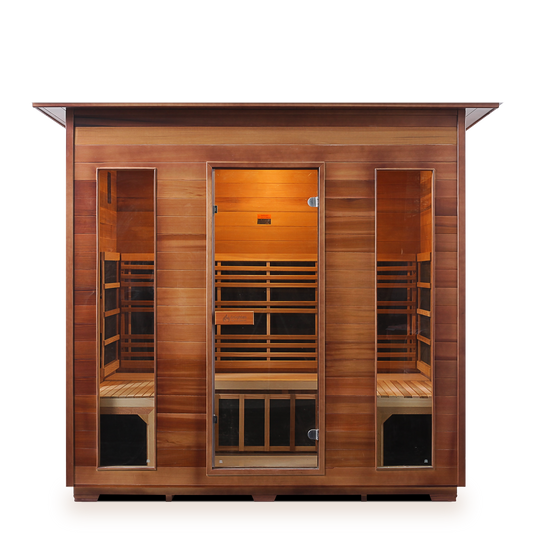 Enlighten Rustic 5 - 5 Person Infrared Indoor Sauna Full Spectrum