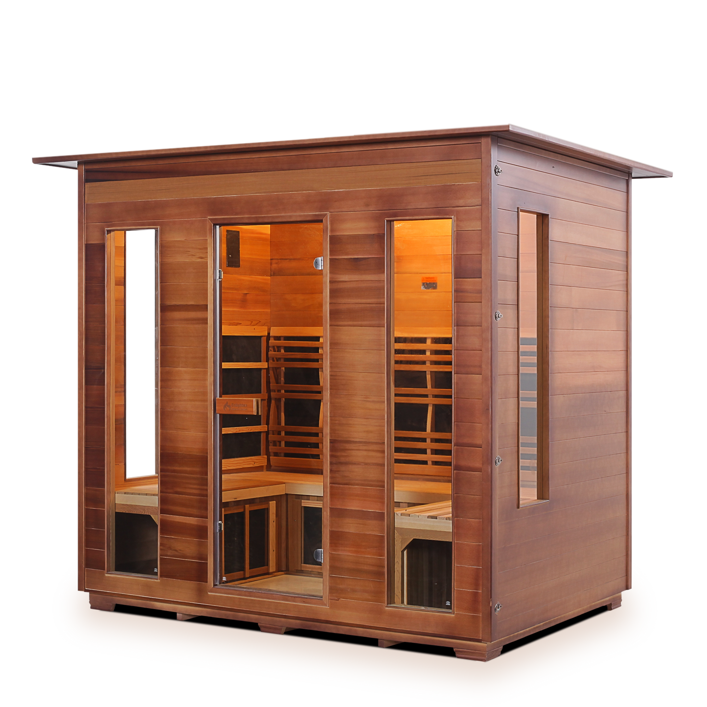 Enlighten Rustic 5 - 5 Person Infrared Indoor Sauna Full Spectrum