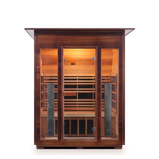 Enlighten Rustic 3 - 3 Person Infrared Indoor Sauna Full Spectrum