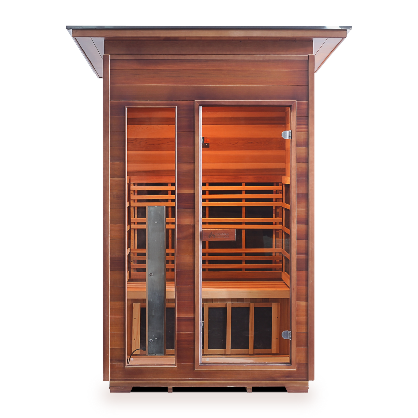 Enlighten Rustic 2 - 2 Person Infrared Outdoor Sauna Full Spectrum