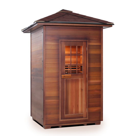 Enlighten Sierra 2 - 2 Person Infrared Outdoor Sauna Full Spectrum