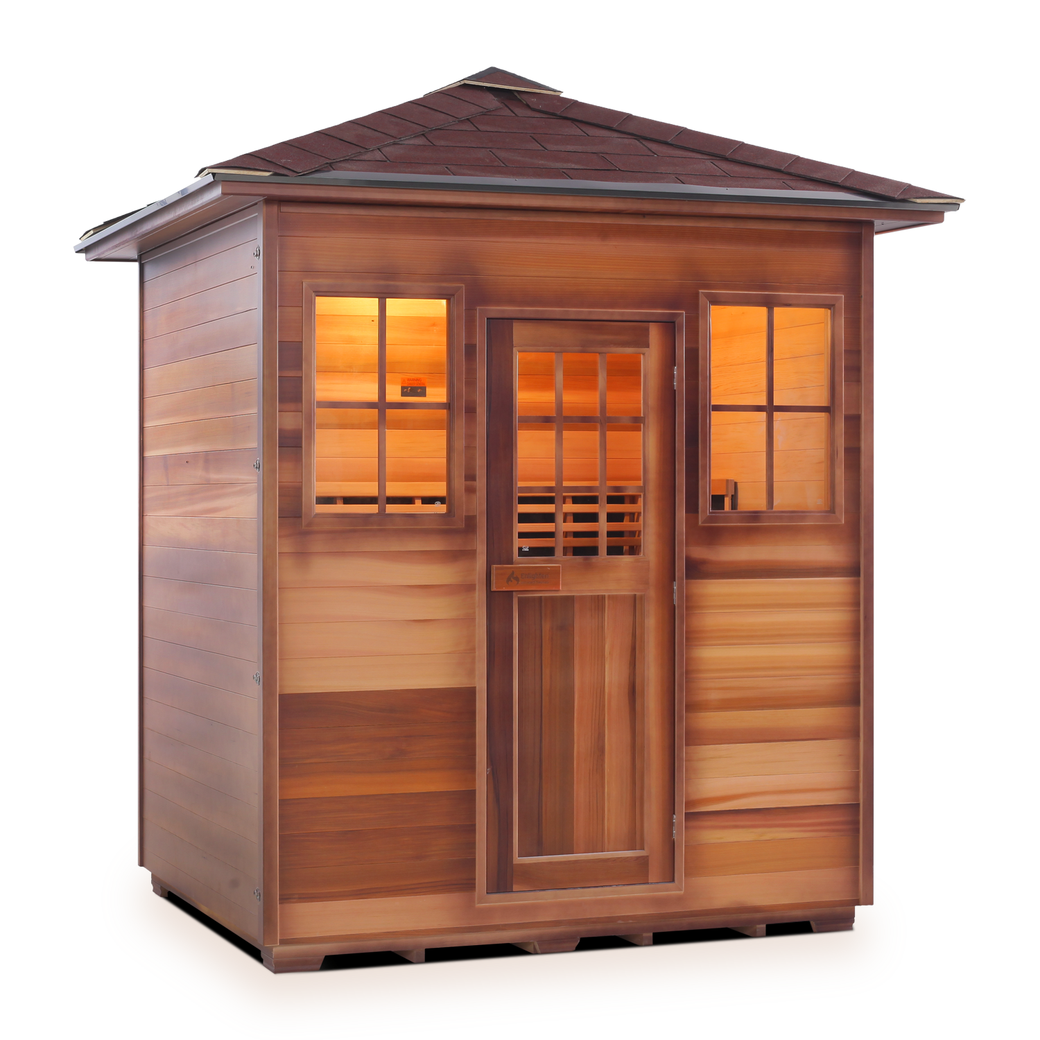Enlighten Sierra 4 - 4 Person Infrared Outdoor Sauna Full Spectrum