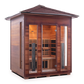 Enlighten Rustic 4 - 4 Person Infrared Outdoor Sauna Full Spectrum