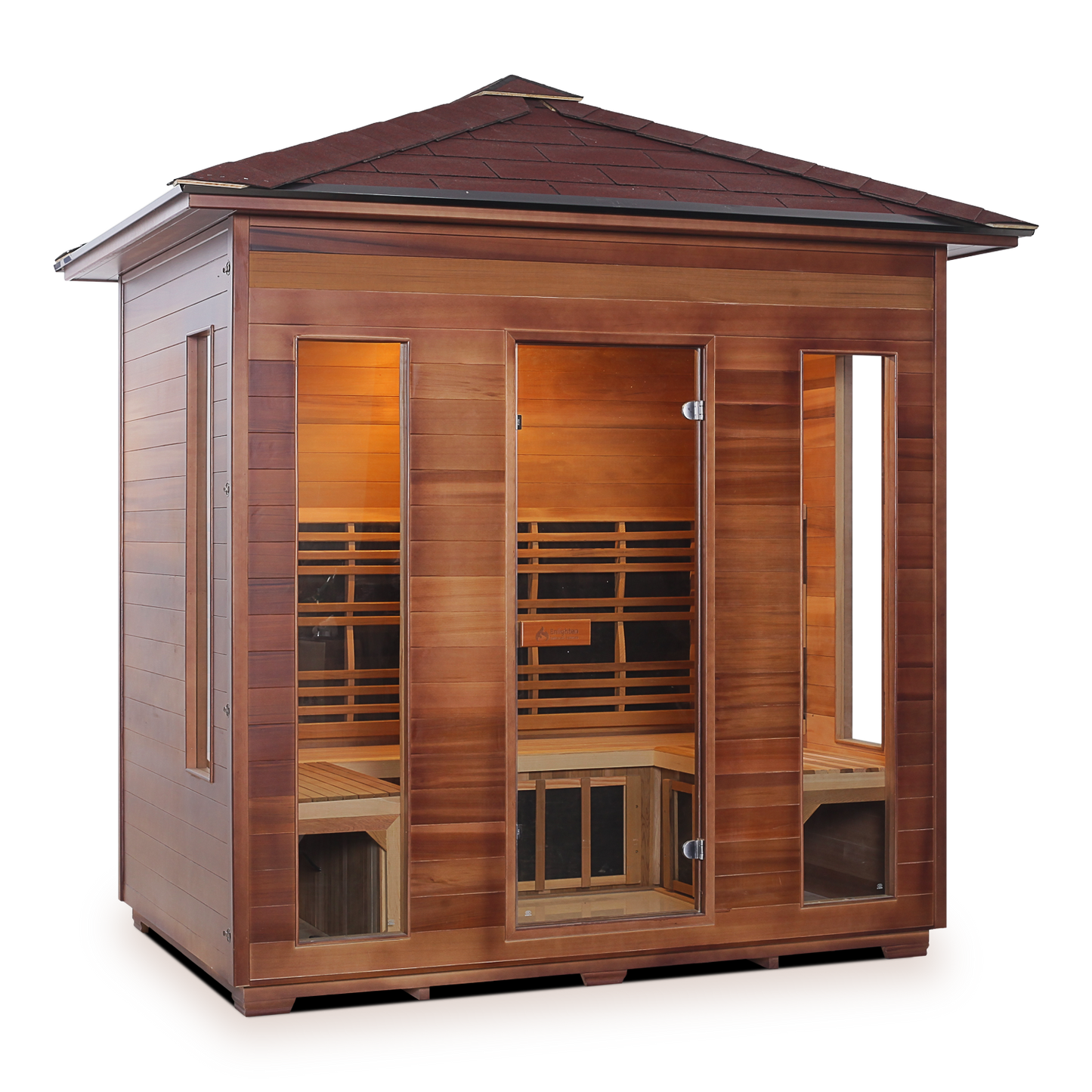 Enlighten Rustic 5 - 5 Person Infrared Outdoor Sauna Full Spectrum