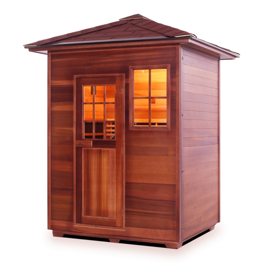 Enlighten Sierra 3 - 3 Person Infrared Outdoor Sauna Full Spectrum