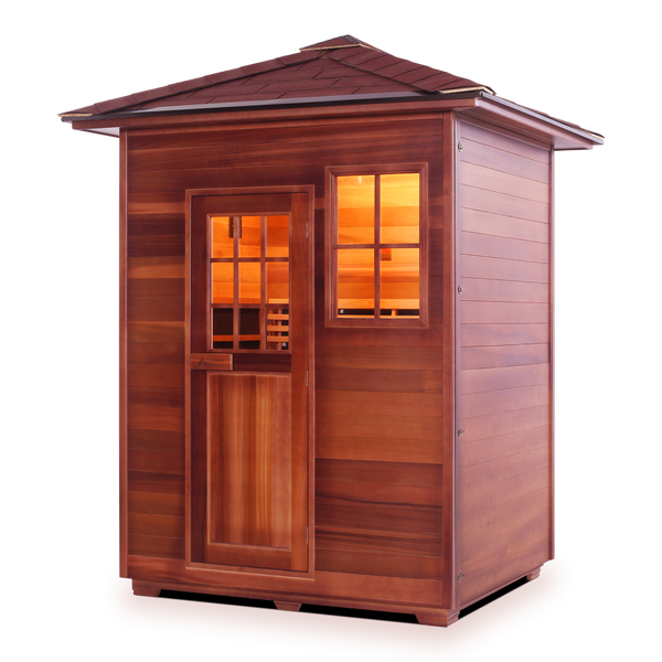 Enlighten Sapphire 3 - 3 Persons Outdoor Infrared/Traditional Sauna