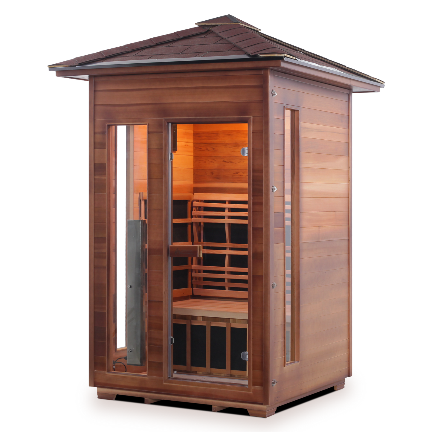 Enlighten Rustic 2 - 2 Person Infrared Outdoor Sauna Full Spectrum