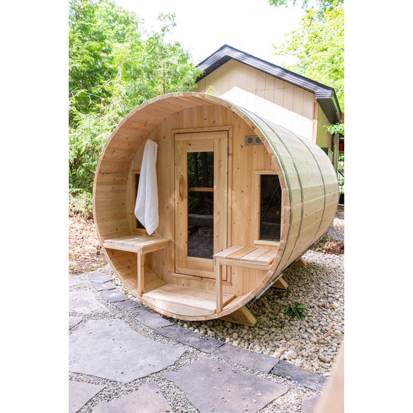 Dundalk Leisurecraft Canadian Timber Tranquility Barrel Sauna CTC2345W