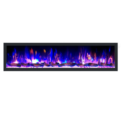 Dynasty Cascade 74'' Recessed Linear Electric Fireplace - DY-BTX74