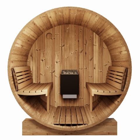 SaunaLife Model E8, 6-Person Sauna Barrel