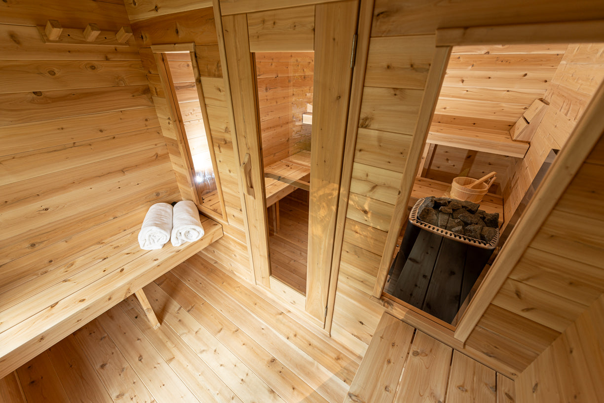 Dundalk Leisurecraft Canadian Timber Georgian Cabin Sauna with Changeroom CTC88CW