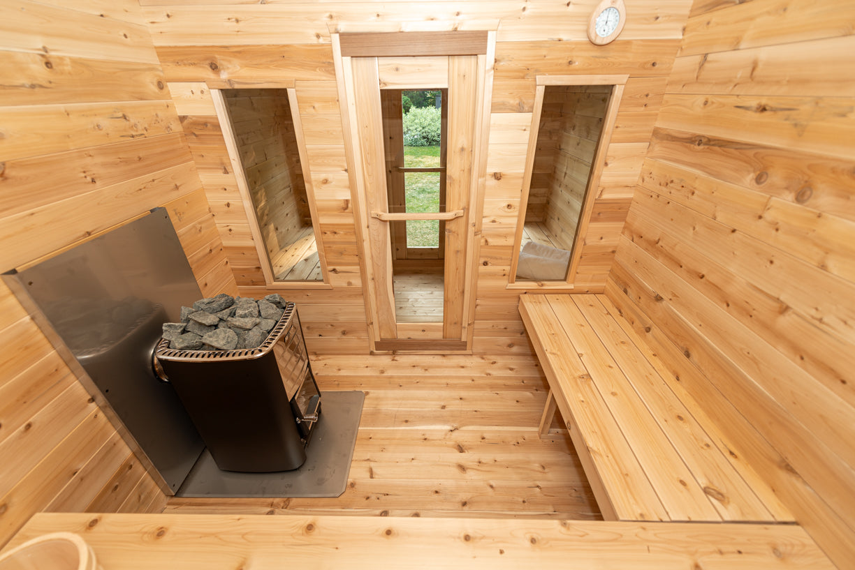 Dundalk Leisurecraft Canadian Timber Georgian Cabin Sauna with Changeroom CTC88CW