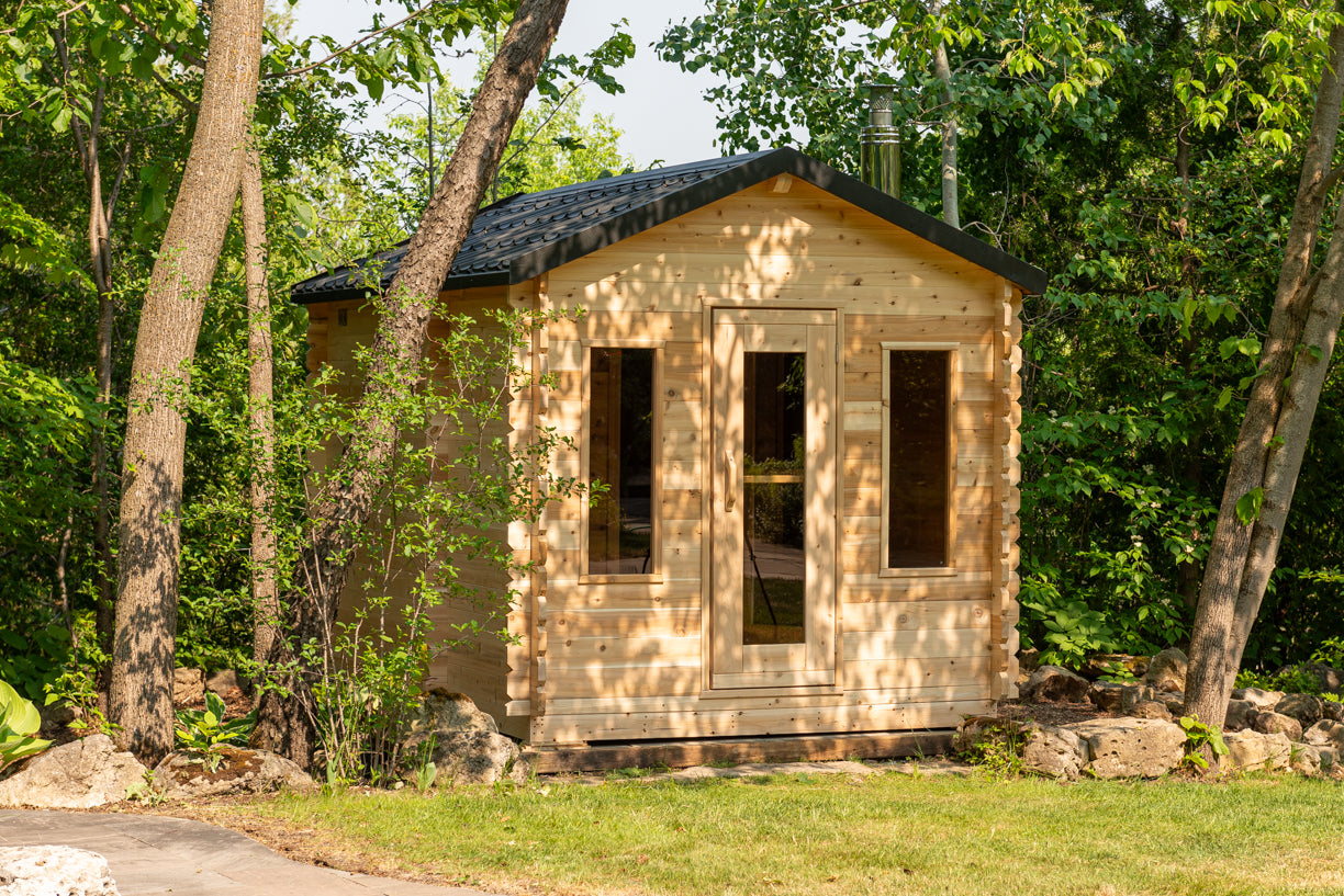 Dundalk Leisurecraft Canadian Timber Georgian Cabin Sauna with Changeroom CTC88CW