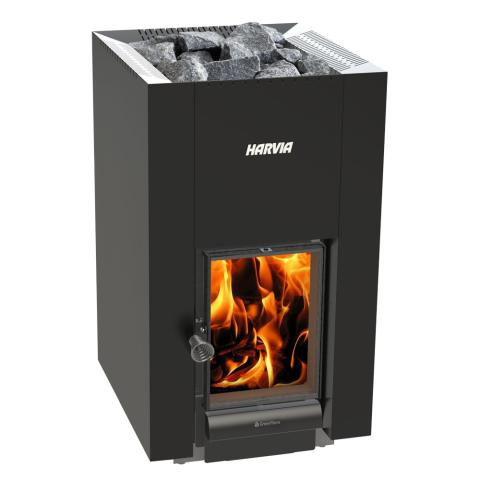 Harvia Linear 22 Green Flame Series 15.7 kW Wood Sauna Stove