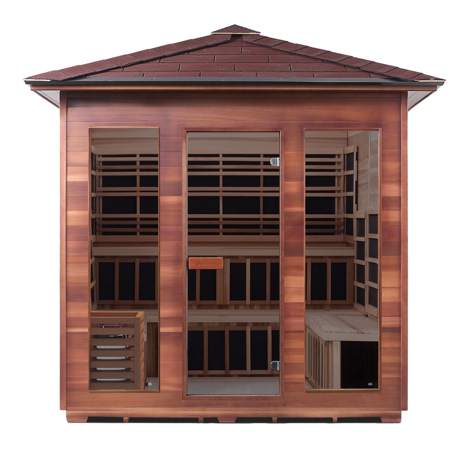 Enlighten Diamond 8 - 8 Persons Outdoor Infrared/Traditional Sauna