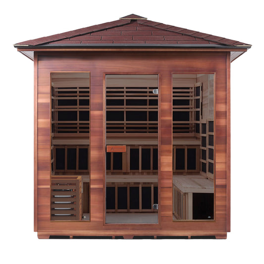 Enlighten Diamond 8 - 8 Persons Outdoor Infrared/Traditional Sauna