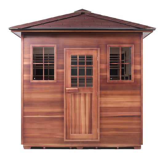 Enlighten Sapphire 8 - 8 Persons Outdoor Infrared/Traditional Sauna