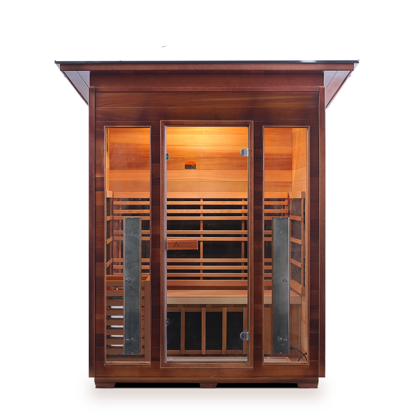 Enlighten Diamond 3 - 3 Persons Outdoor Infrared/Traditional Sauna